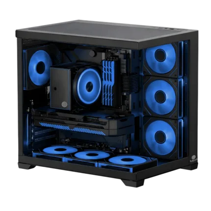 Matrix Black Blue PC Case, Anu God Mode Pc,