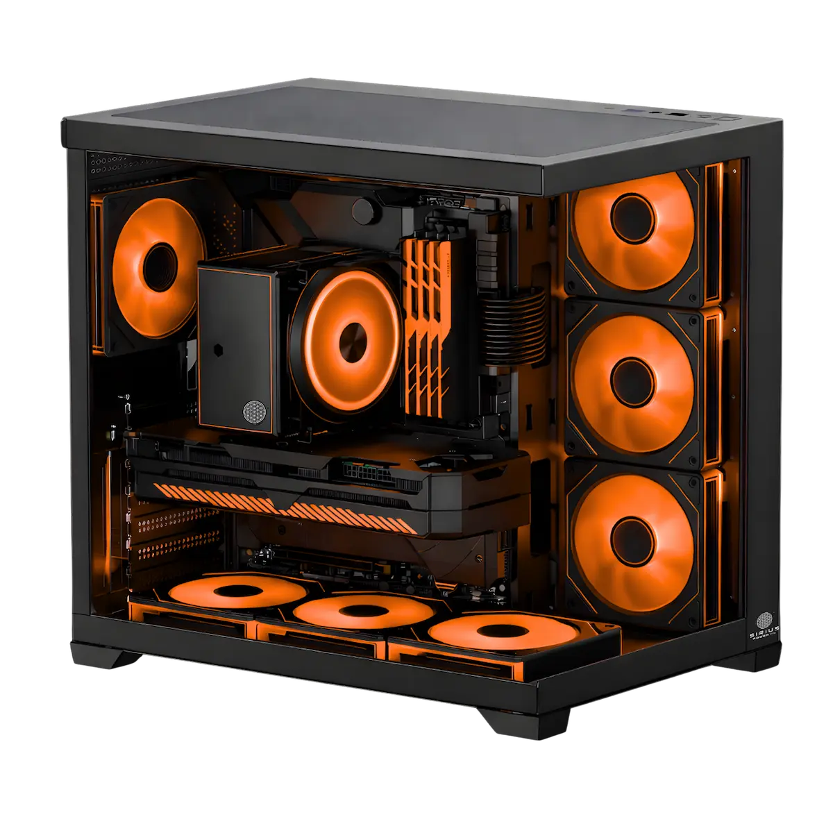 Matrix Black Orange PC Case