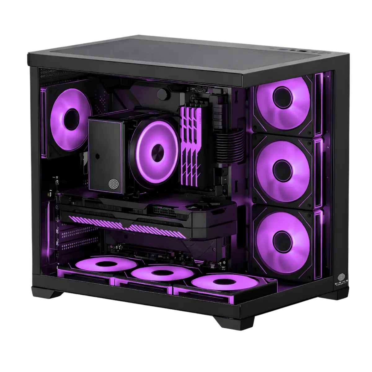 Matrix Black Violet PC Case