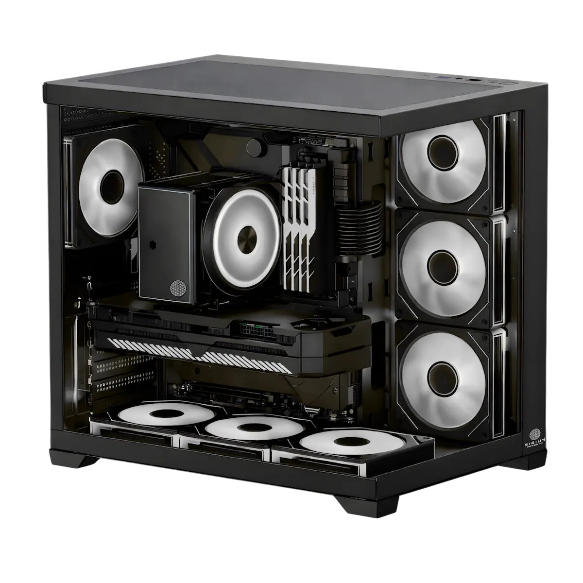 Matrix Black White PC Case