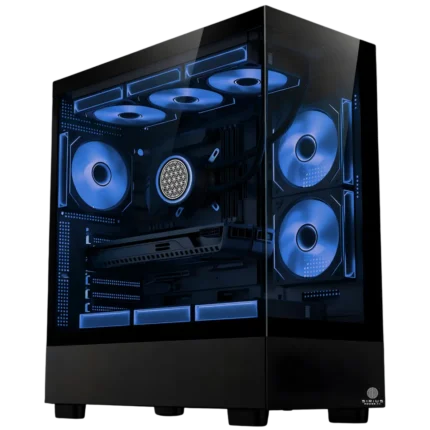 Satellite Black Blue PC Case