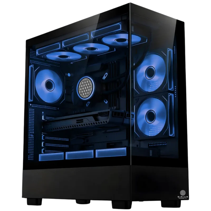 Satellite Black Blue PC Case