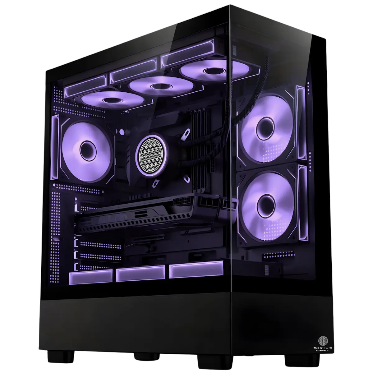Satellite Black Lavender PC Case