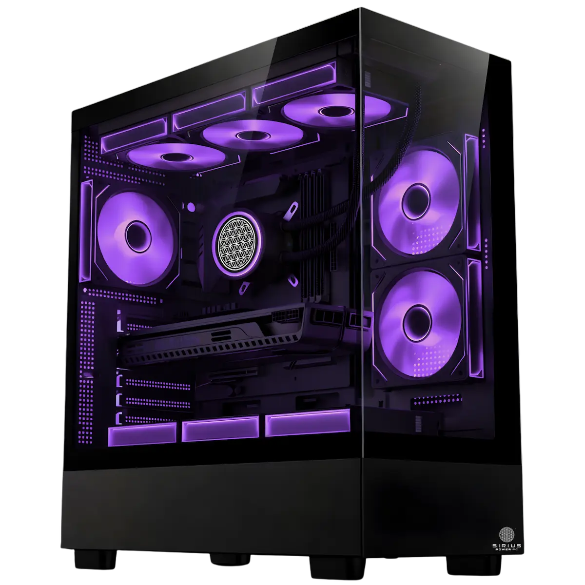 Satellite Black Purple PC Case