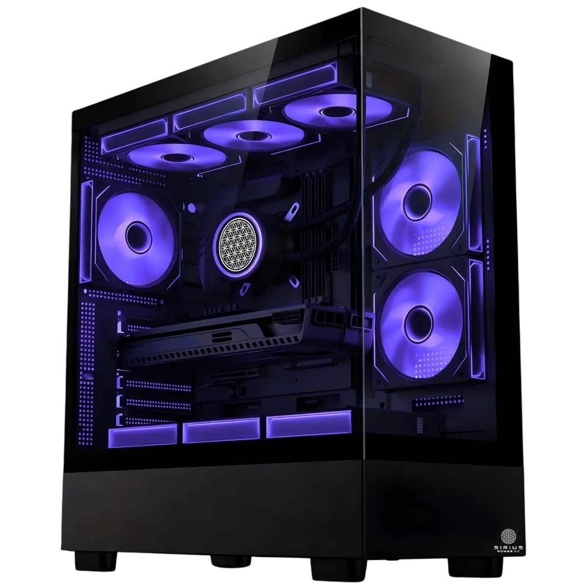 Satellite Black Violet PC Case