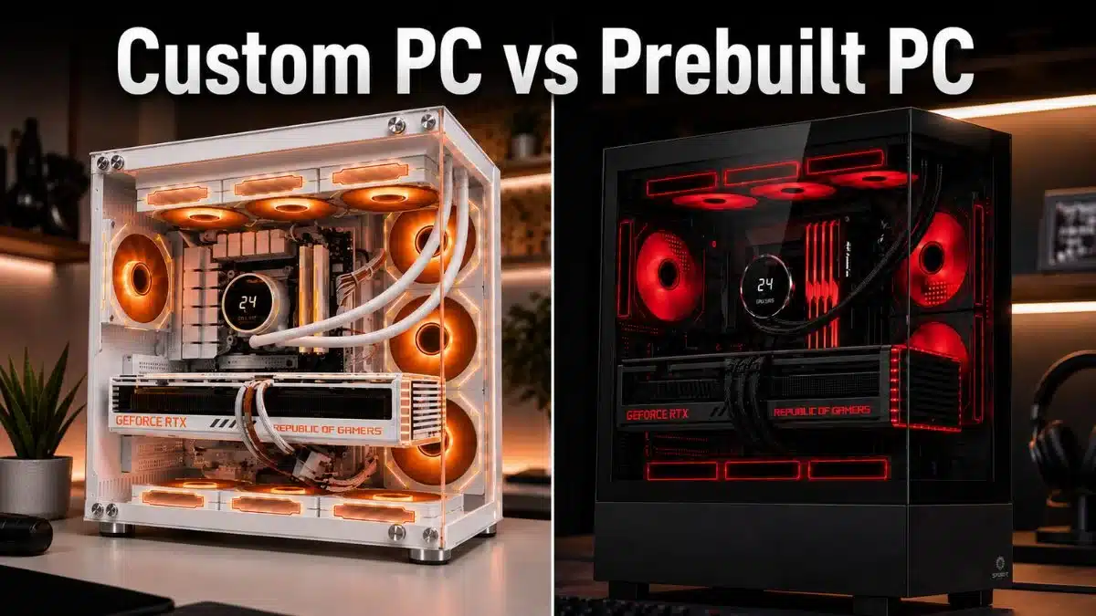 Custom PC Vs Prebuilt PC Which Is Better In 2026 Custom PC Vs Prebuilt PC.webp