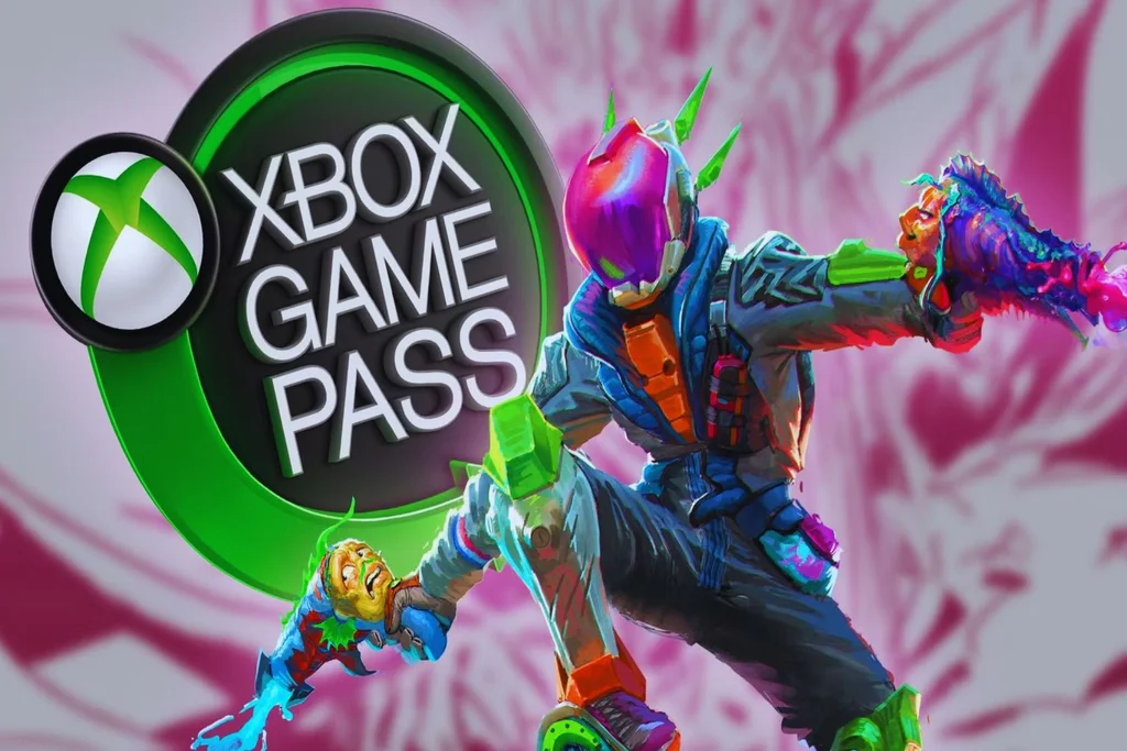 Xbox Game Pass February 2026 lineup artwork featuring a futuristic sci-fi character in front of the Xbox Game Pass logo