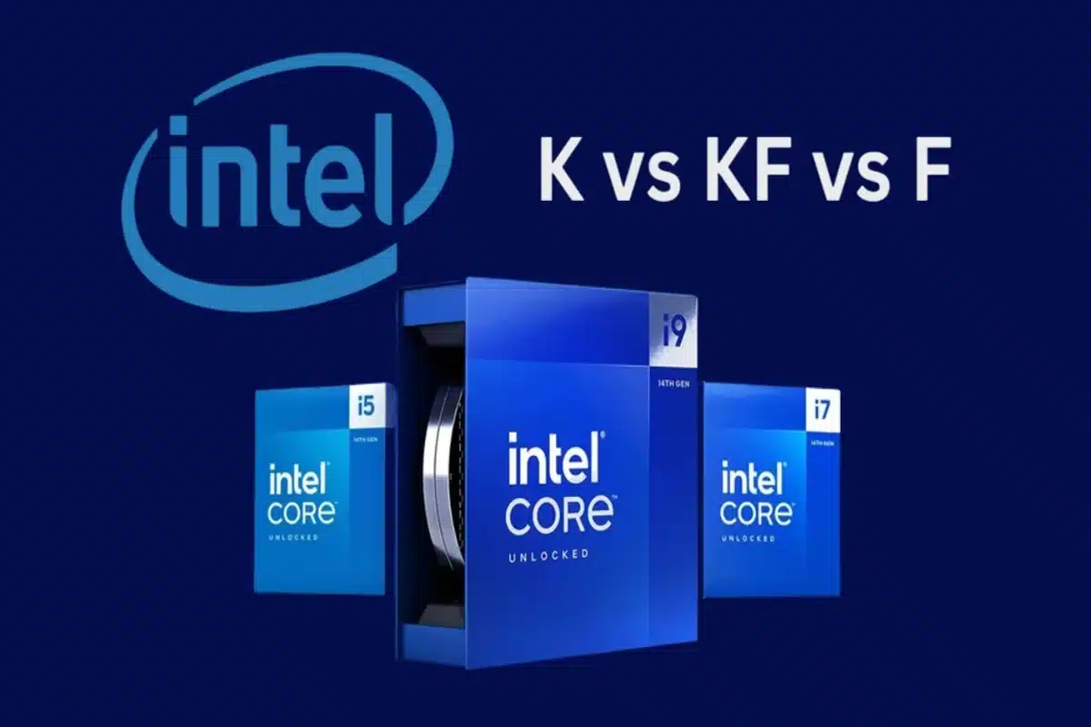 Intel K vs. KF vs. F CPU suffix comparison