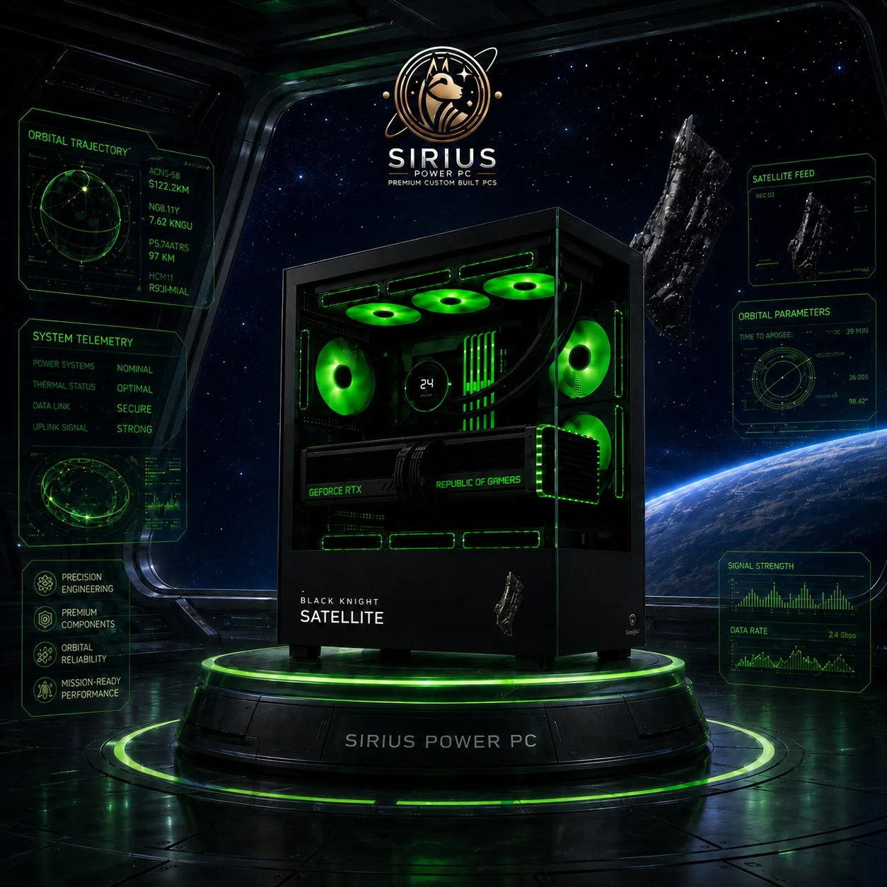 Black Knight Satellite Gaming Pcs