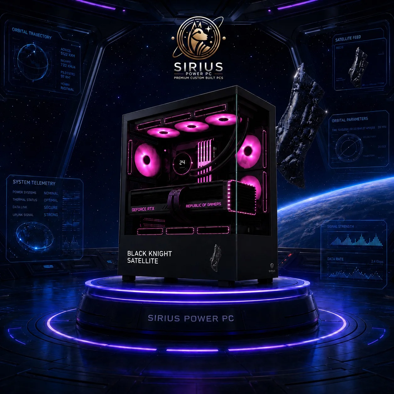 Black Knight Satellite Gaming Pcs