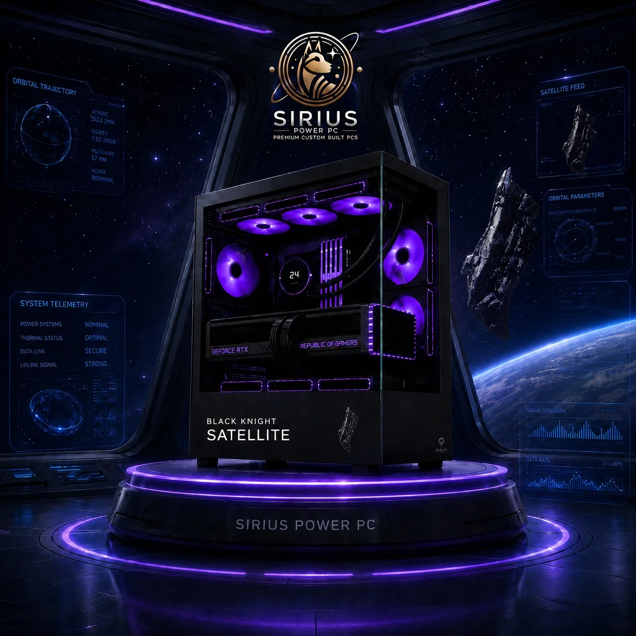 Black Knight Satellite Gaming Pcs