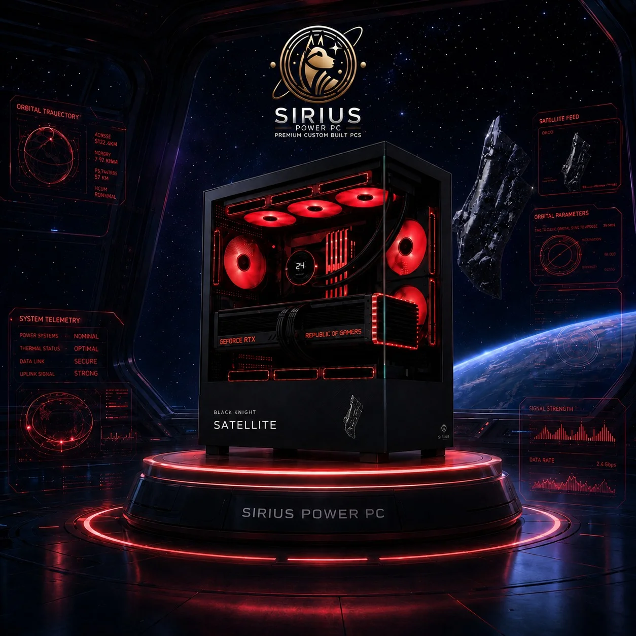 Black Knight Satellite Gaming Pcs