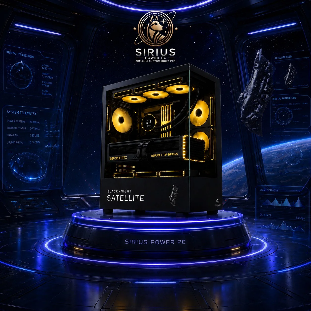 Black Knight Satellite Gaming Pcs