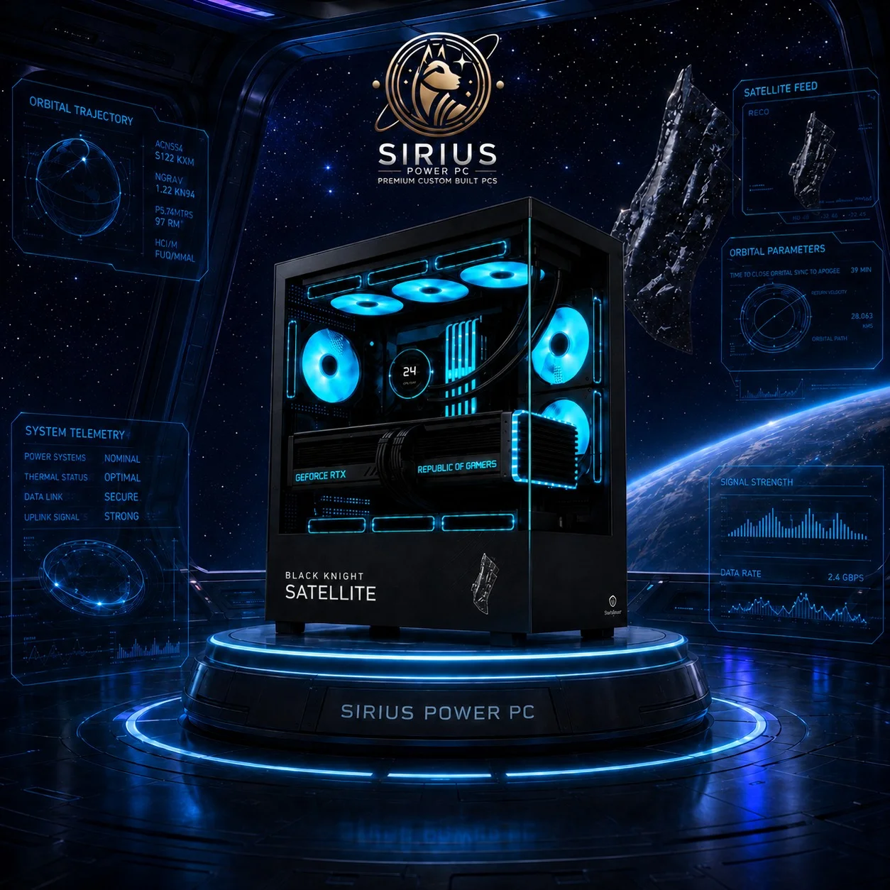Black Knight Satellite Gaming Pcs