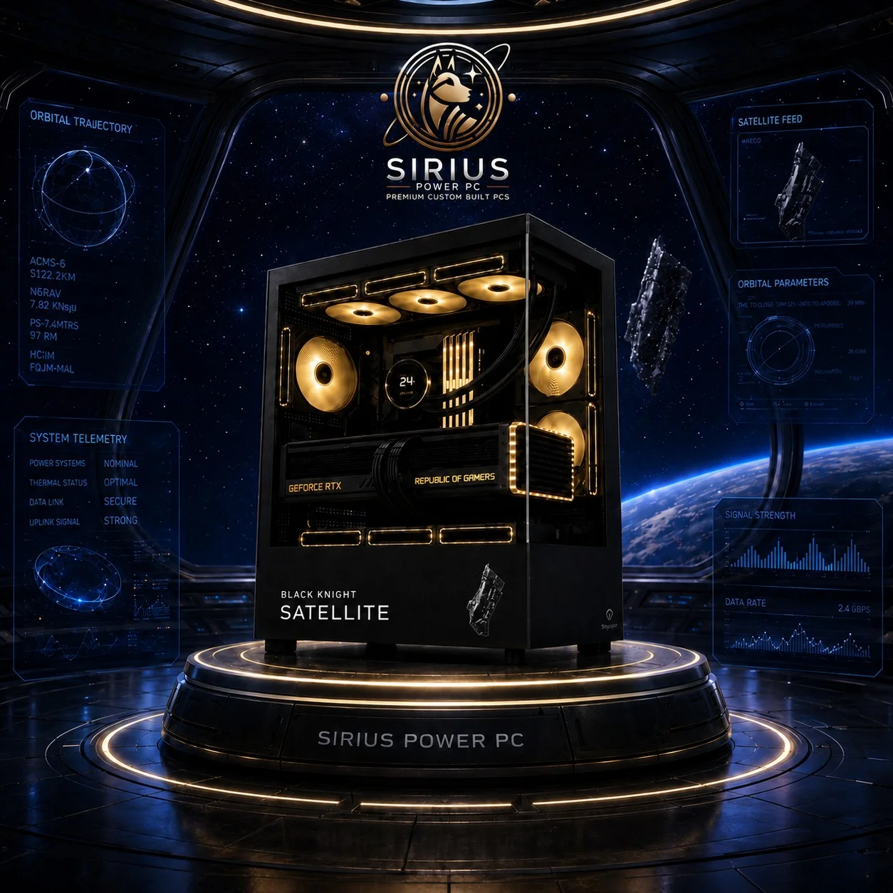 Black Knight Satellite Gaming Pcs