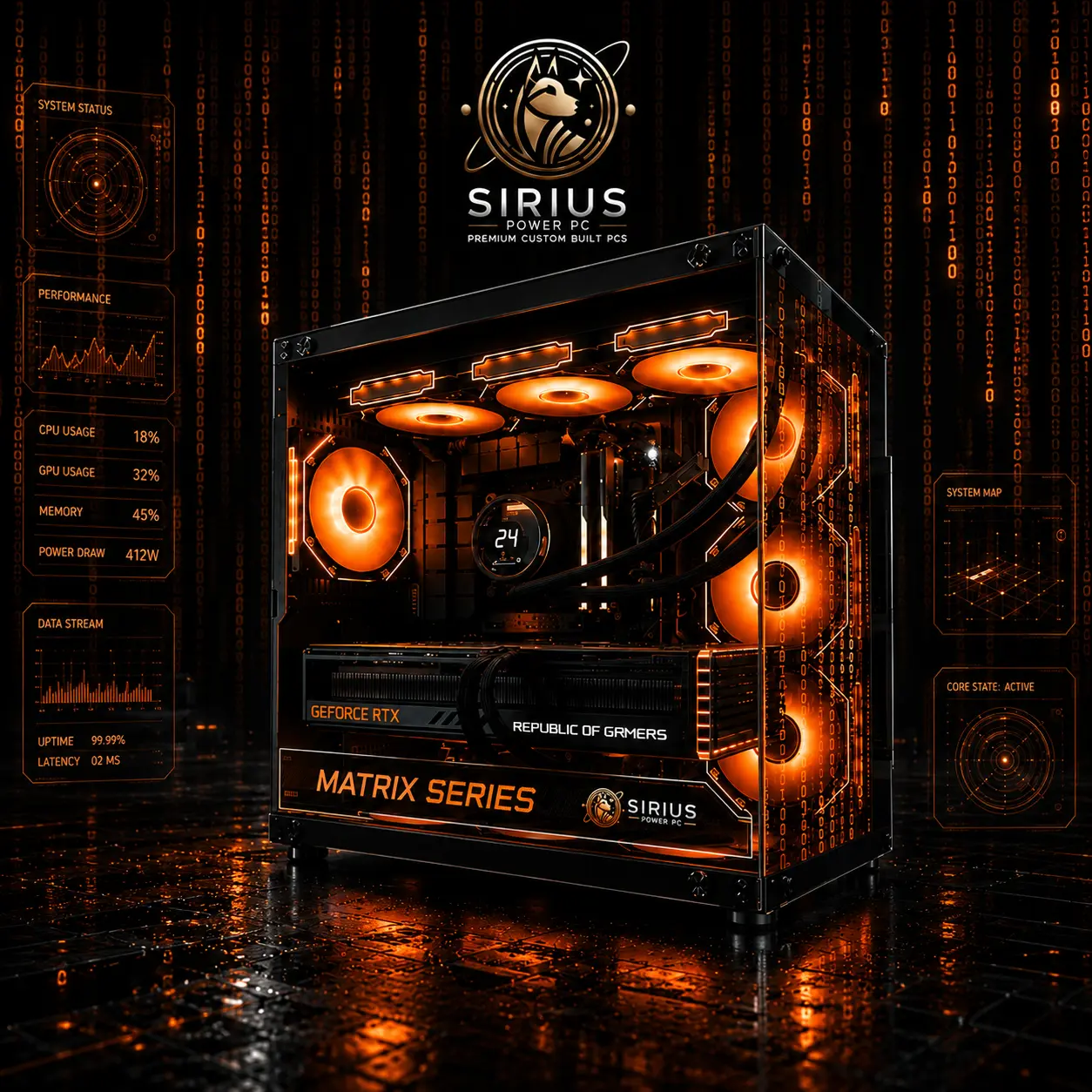 Matrix V6 Ryzen 7 9850X3D RTX 5080 Gaming PC - Image 2