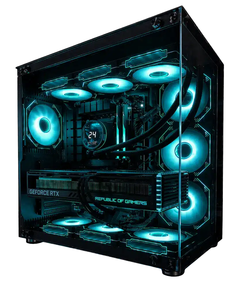 Atlas V7 9850X3D 5080 Gaming PC 64GB DDR5 4tb nvme