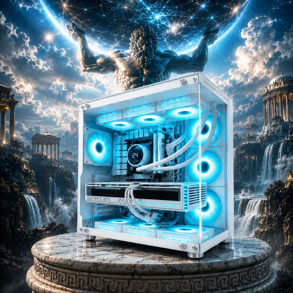 Atlas V6 9850X3D 9070 XT Gaming PC - Image 4